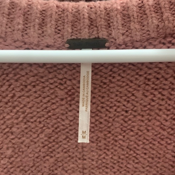 Free People Brookside Tunic Sweater in Alpine Rosesoze M - Picture 9 of 11